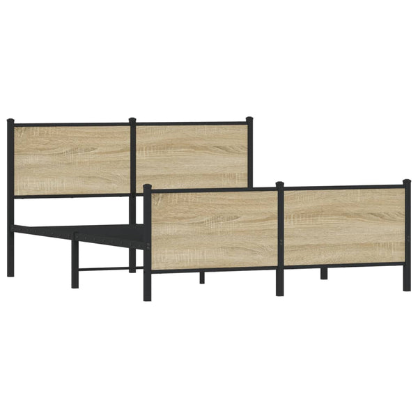 Metallbett 140x200 cm Sonoma Eiche