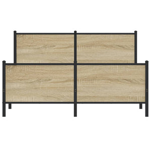 Metallbett 160x200 cm Sonoma Eiche
