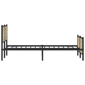 Metallbett 180x200 cm Sonoma-Eiche