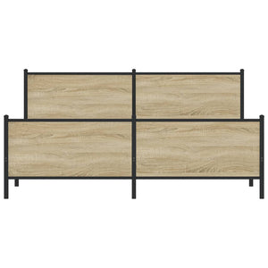 Metallbett Sonoma Eiche 183x213 cm (ohne Matratze)