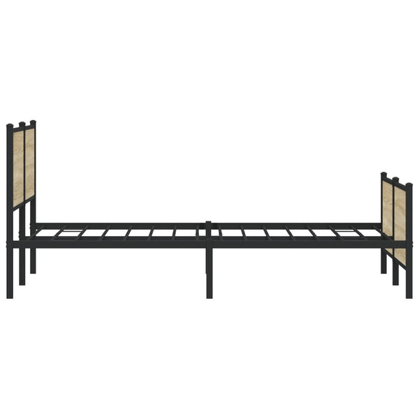 Metallbett Sonoma Eiche 183x213 cm (ohne Matratze)