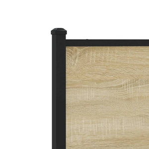Metallbett 193x203 cm Sonoma-Eiche