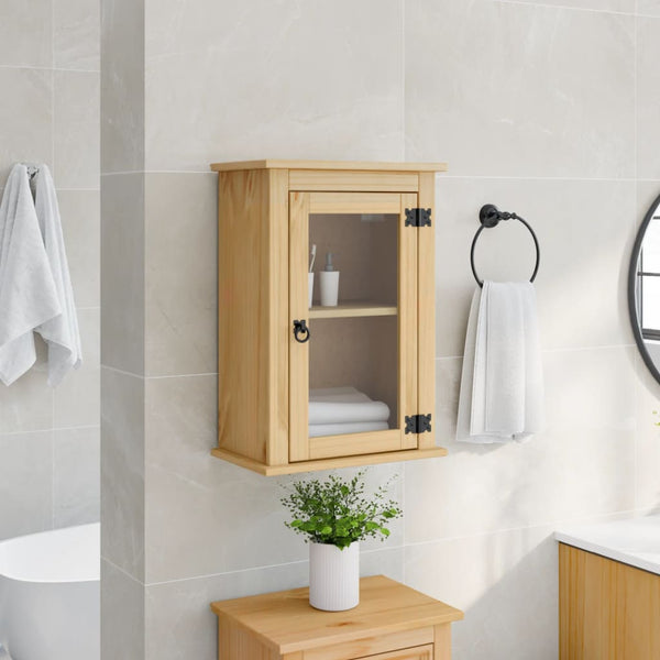 vidaXL Armoire murale de salle de bain Corona 45x27x64,5 cm Pin massif
