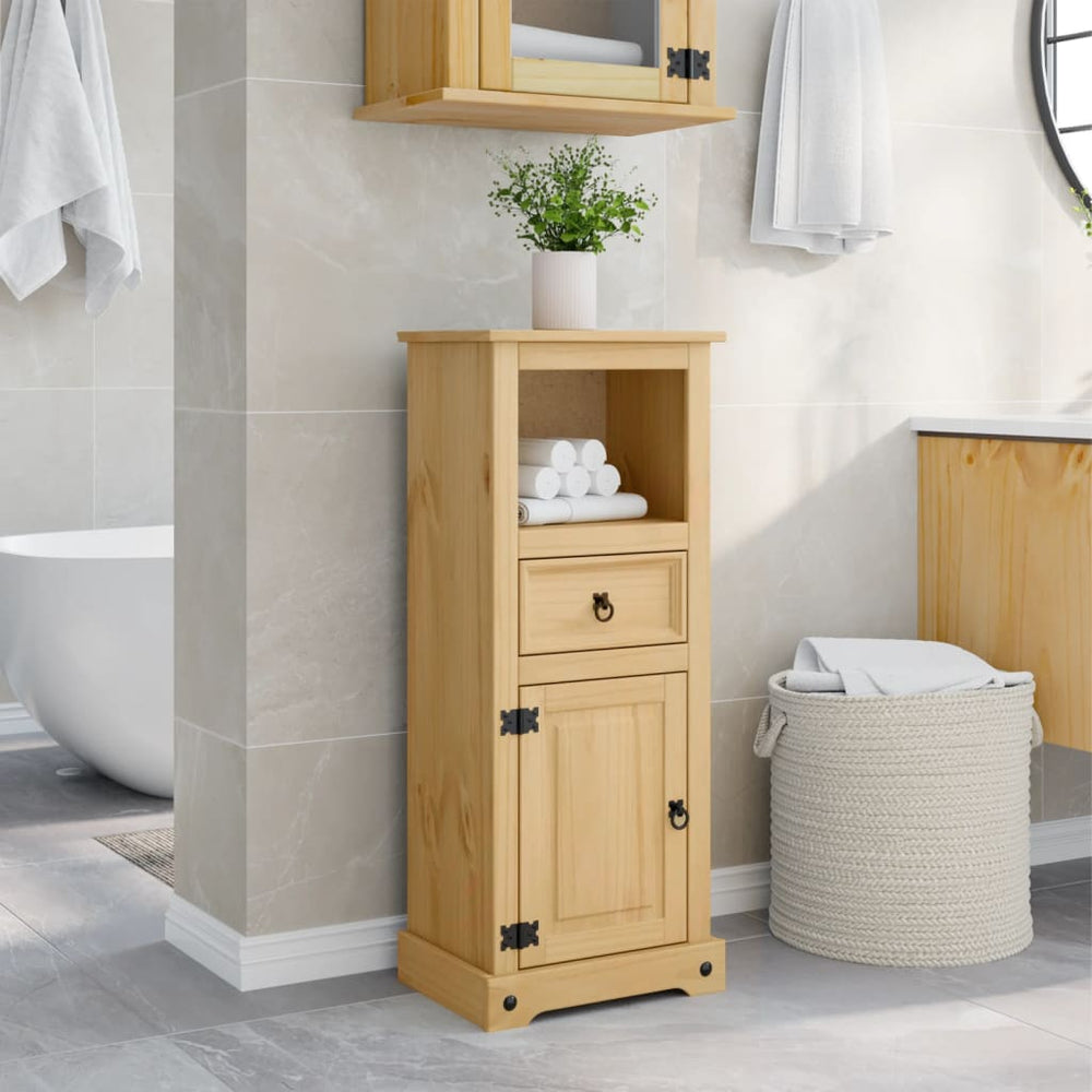 Badschrank Corona Kiefer Massivholz 45x110 cm