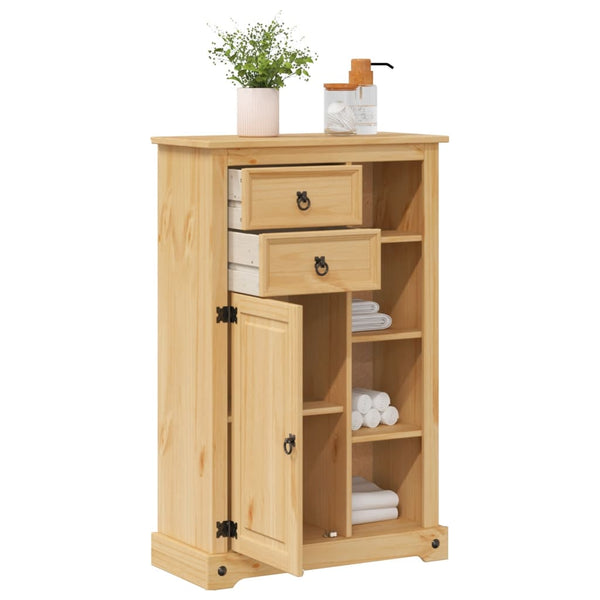Badschrank Corona Kiefer Massivholz 70x33x110 cm