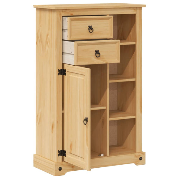 Badschrank Corona Kiefer Massivholz 70x33x110 cm