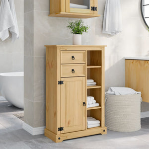Badschrank Corona Kiefer Massivholz 70x33x110 cm