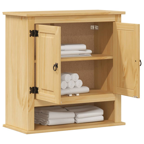 Bad Wandschrank Kiefer Massivholz 70x33x71,5 cm