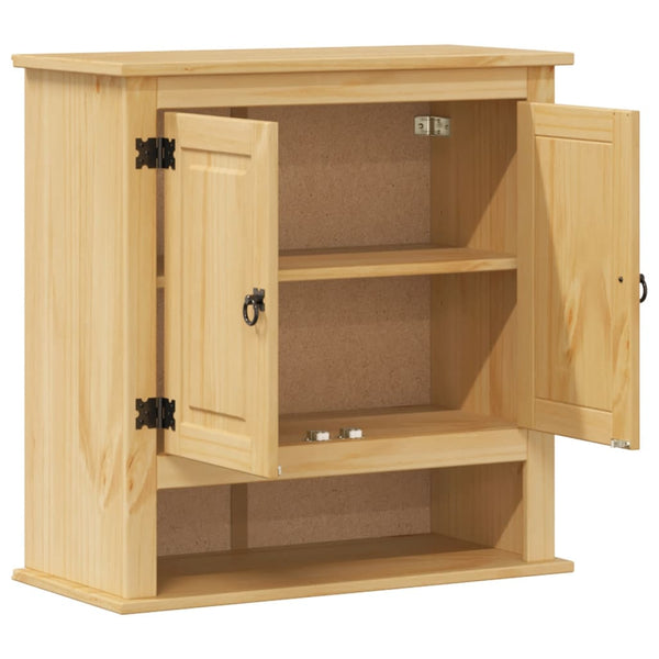 Bad Wandschrank Kiefer Massivholz 70x33x71,5 cm