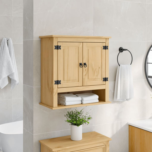 Bad Wandschrank Kiefer Massivholz 70x33x71,5 cm