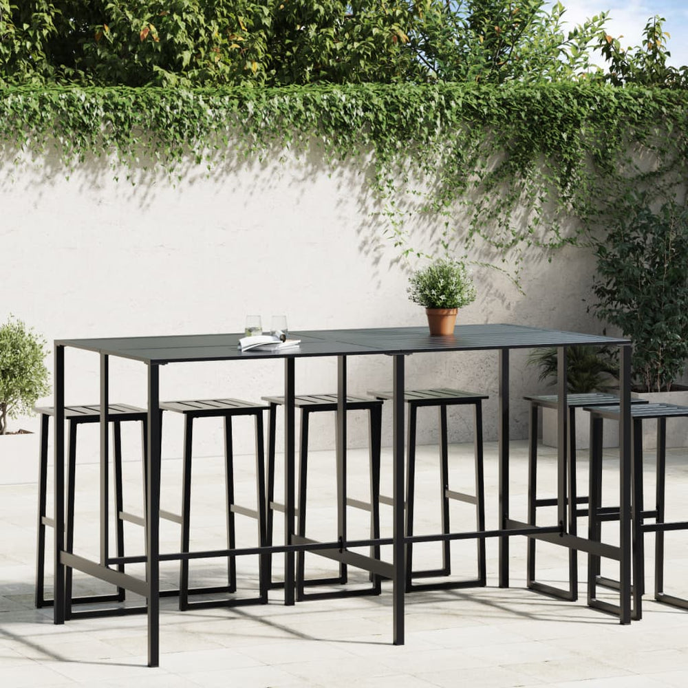 Schwarzer Bartisch 200x100x110 cm