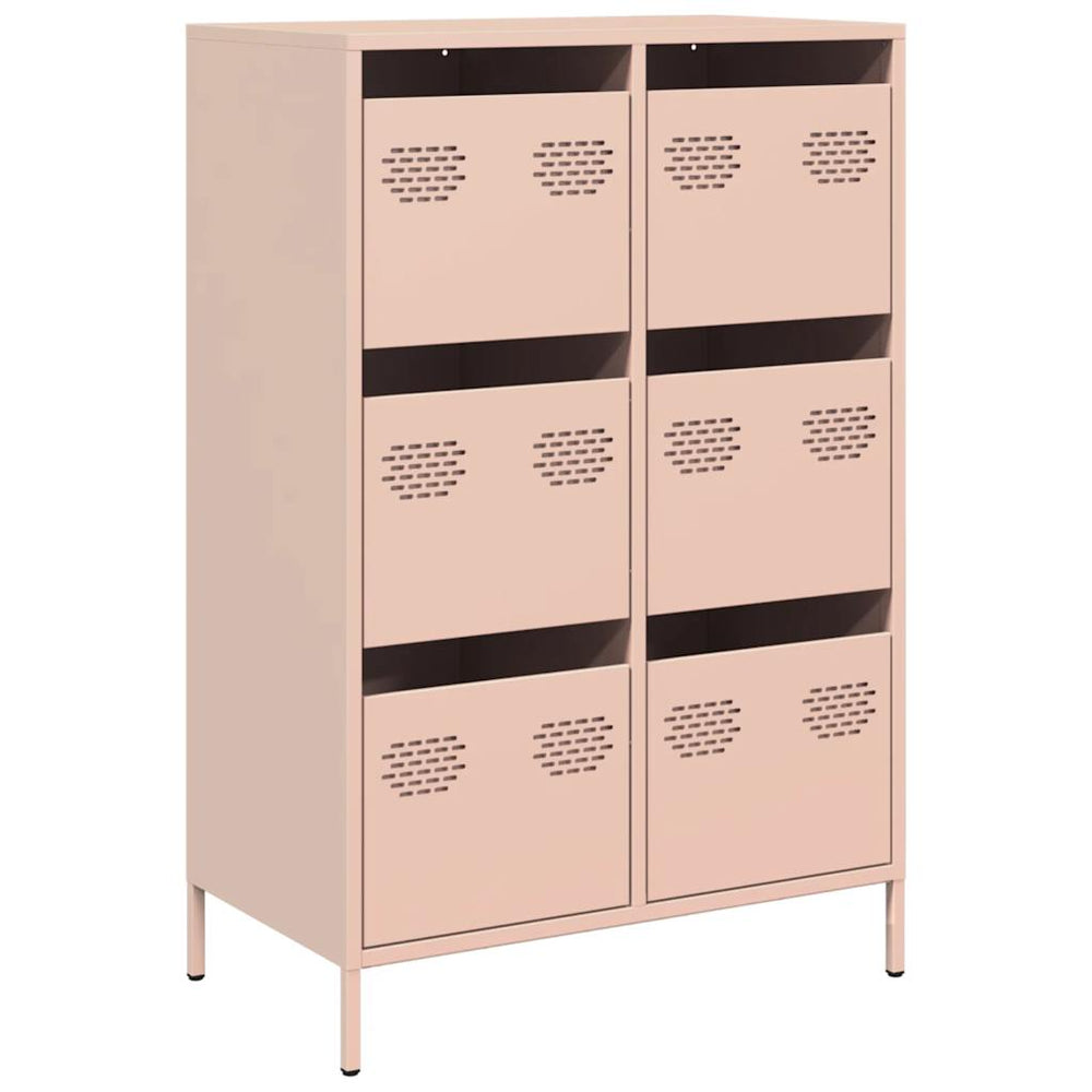 Highboard Rosa Stahl 68x39x101,5 cm