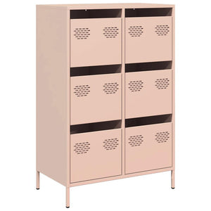 Highboard Rosa Stahl 68x39x101,5 cm