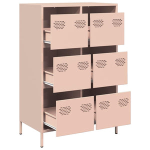 Highboard Rosa Stahl 68x39x101,5 cm
