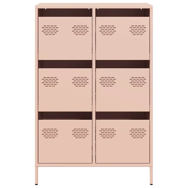 Highboard Rosa Stahl 68x39x101,5 cm