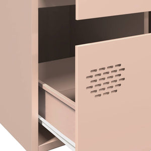 Highboard Rosa Stahl 68x39x101,5 cm