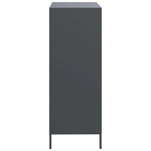 Highboard Anthrazit Stahl 68x39x101,5 cm