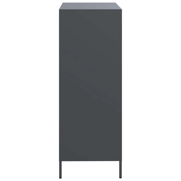 Highboard Anthrazit Stahl 68x39x101,5 cm