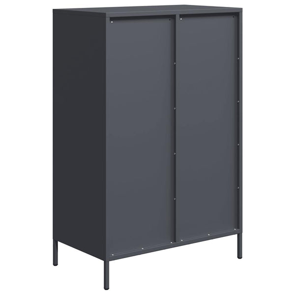 Highboard Anthrazit Stahl 68x39x101,5 cm