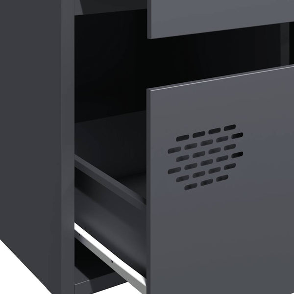 Highboard Anthrazit Stahl 68x39x101,5 cm