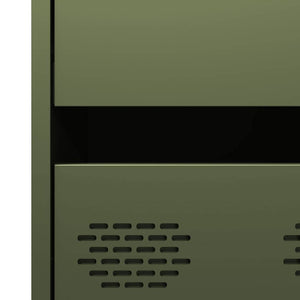 Highboard Olivgrün Stahl 68x39x101,5 cm