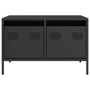 Schwarzer TV-Schrank 68 cm aus Stahl