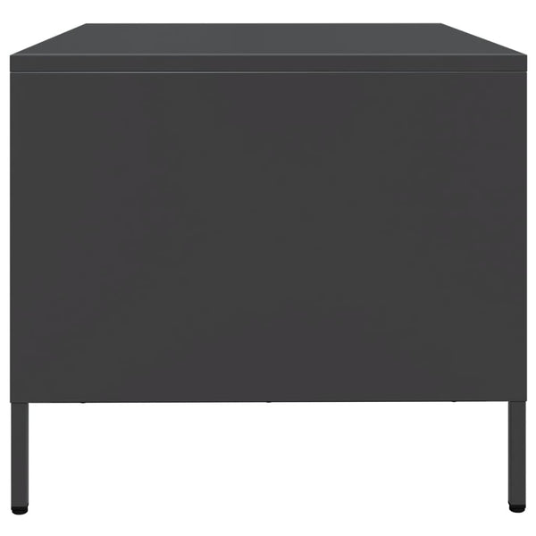 Schwarzer TV-Schrank 68 cm aus Stahl