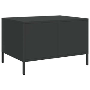 Schwarzer TV-Schrank 68 cm aus Stahl