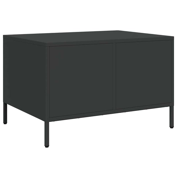 Schwarzer TV-Schrank 68 cm aus Stahl