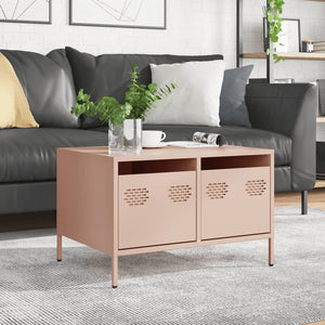 Rosa TV-Schrank aus Stahl, 68 cm