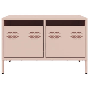 Rosa TV-Schrank aus Stahl, 68 cm