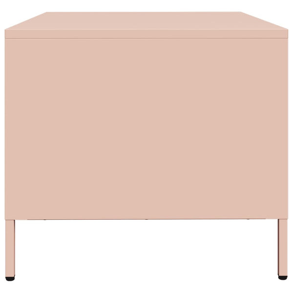 Rosa TV-Schrank aus Stahl, 68 cm