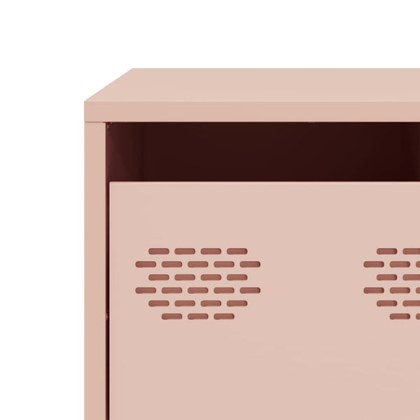 Rosa TV-Schrank aus Stahl, 68 cm