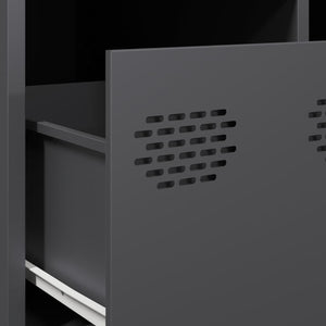 Anthrazit TV-Schrank 68 cm Stahl