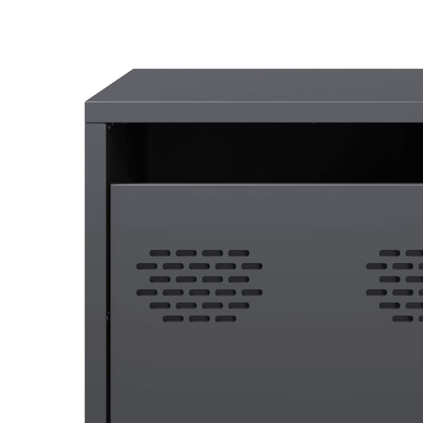 Anthrazit TV-Schrank 68 cm Stahl