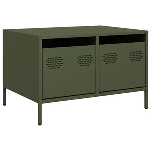 TV-Schrank Olivgrün, Stahl, 68 cm