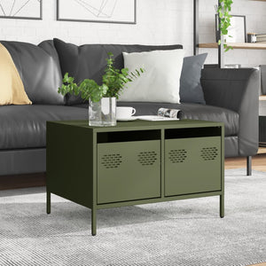 TV-Schrank Olivgrün, Stahl, 68 cm