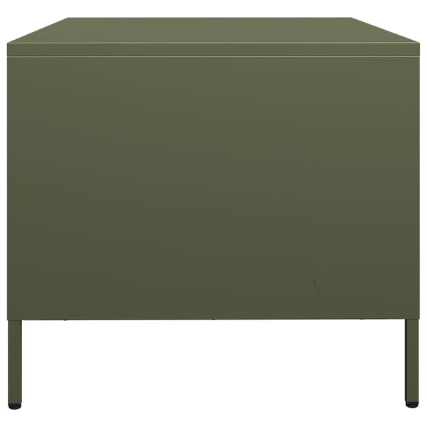 TV-Schrank Olivgrün, Stahl, 68 cm