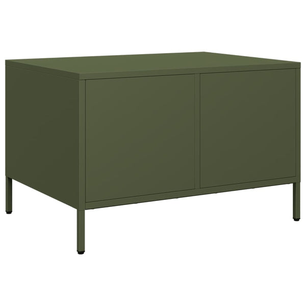 TV-Schrank Olivgrün, Stahl, 68 cm