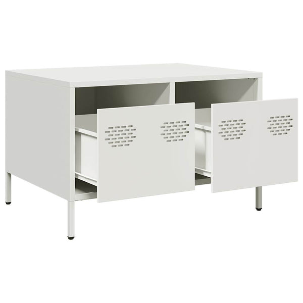 Weißer TV-Schrank 68 cm aus Stahl