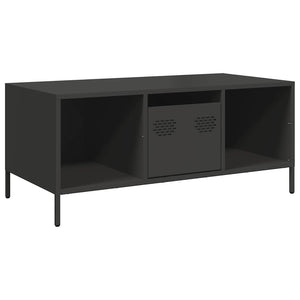 Schwarzer Couchtisch aus Stahl 101,5 cm
