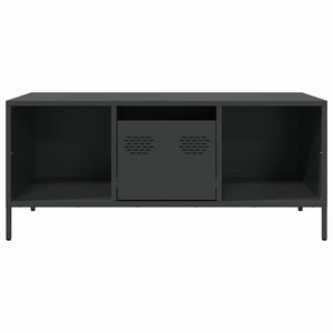 Schwarzer Couchtisch aus Stahl 101,5 cm