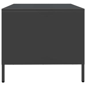 Schwarzer Couchtisch aus Stahl 101,5 cm