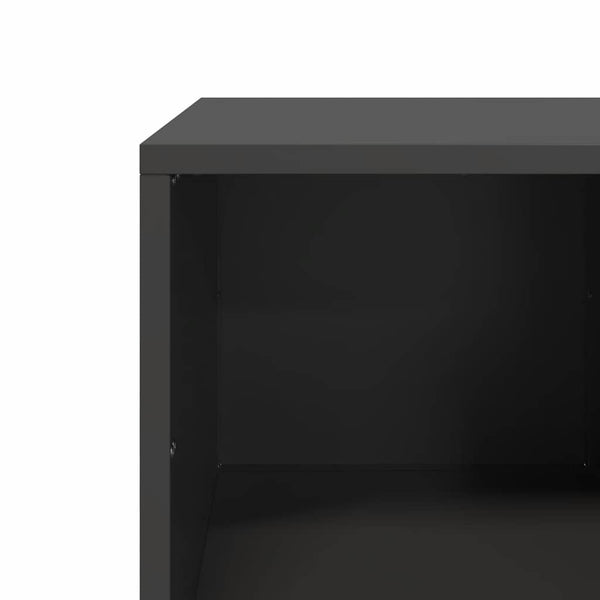 Schwarzer Couchtisch aus Stahl 101,5 cm