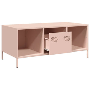 Rosa Couchtisch Stahl 101,5 cm