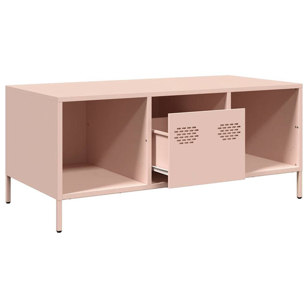 Rosa Couchtisch Stahl 101,5 cm