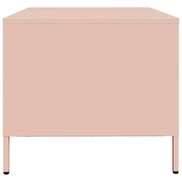 Rosa Couchtisch Stahl 101,5 cm
