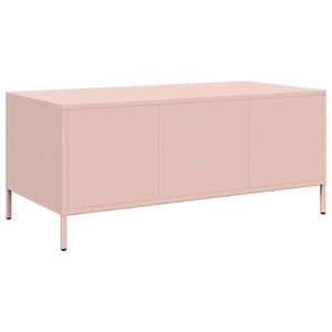 Rosa Couchtisch Stahl 101,5 cm