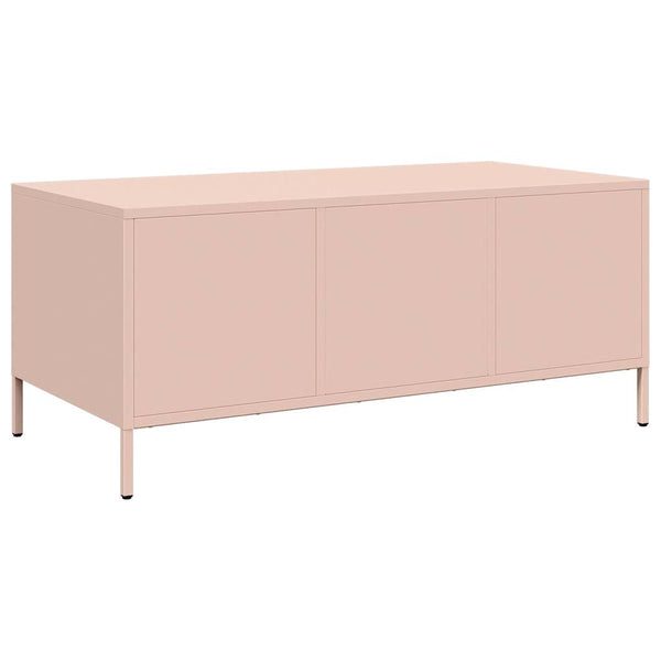 Rosa Couchtisch Stahl 101,5 cm