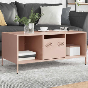 Rosa Couchtisch Stahl 101,5 cm